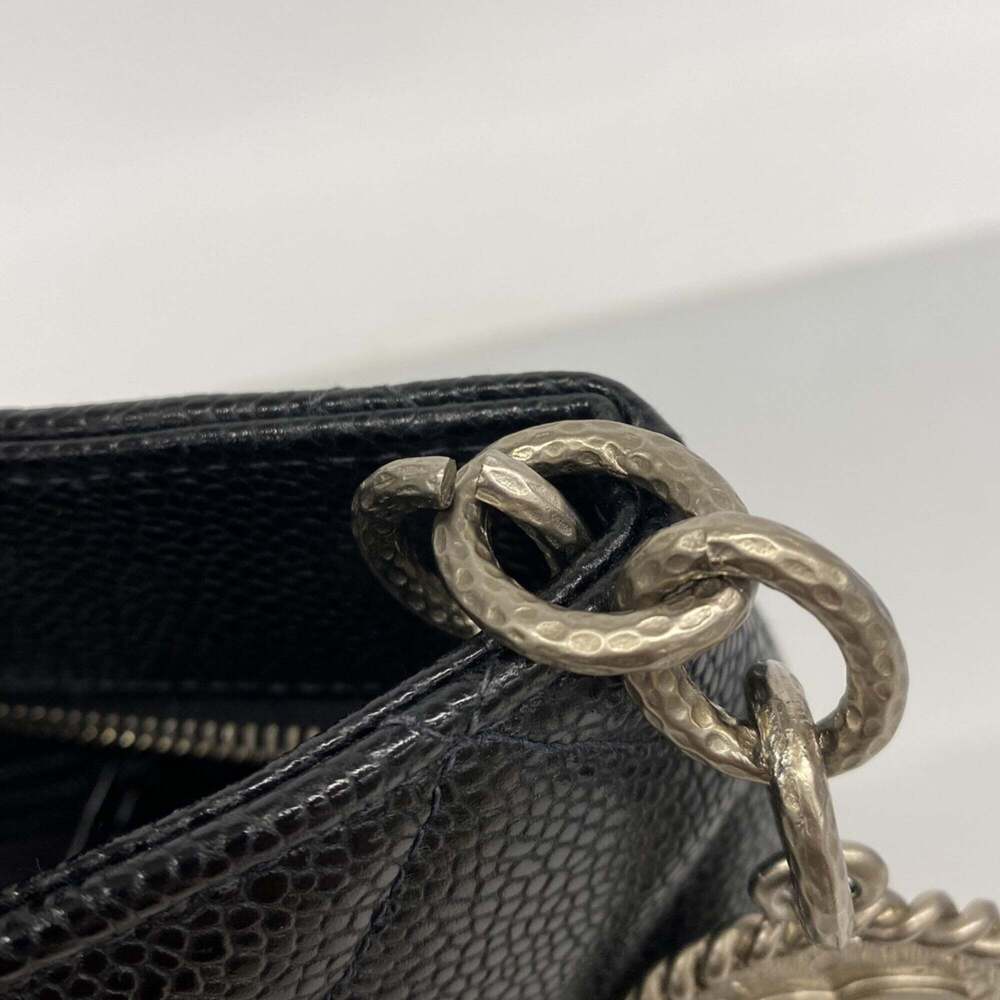 CHANEL Black Caviar Leather Reissue Tote Bag - Picture 9 of 11
